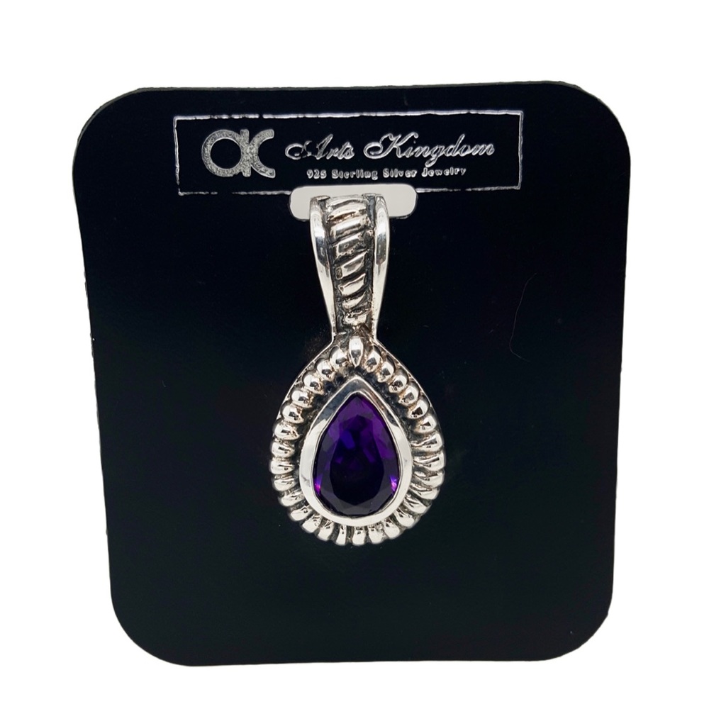Sterling Silver + Amethyst Pendant